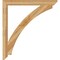Ekena Millwork Thorton Slat Rough Sawn Bracket, Western Red Cedar, 4"W x 44"D x 48"H BKT04X44X48THR06RWR - alternate 3